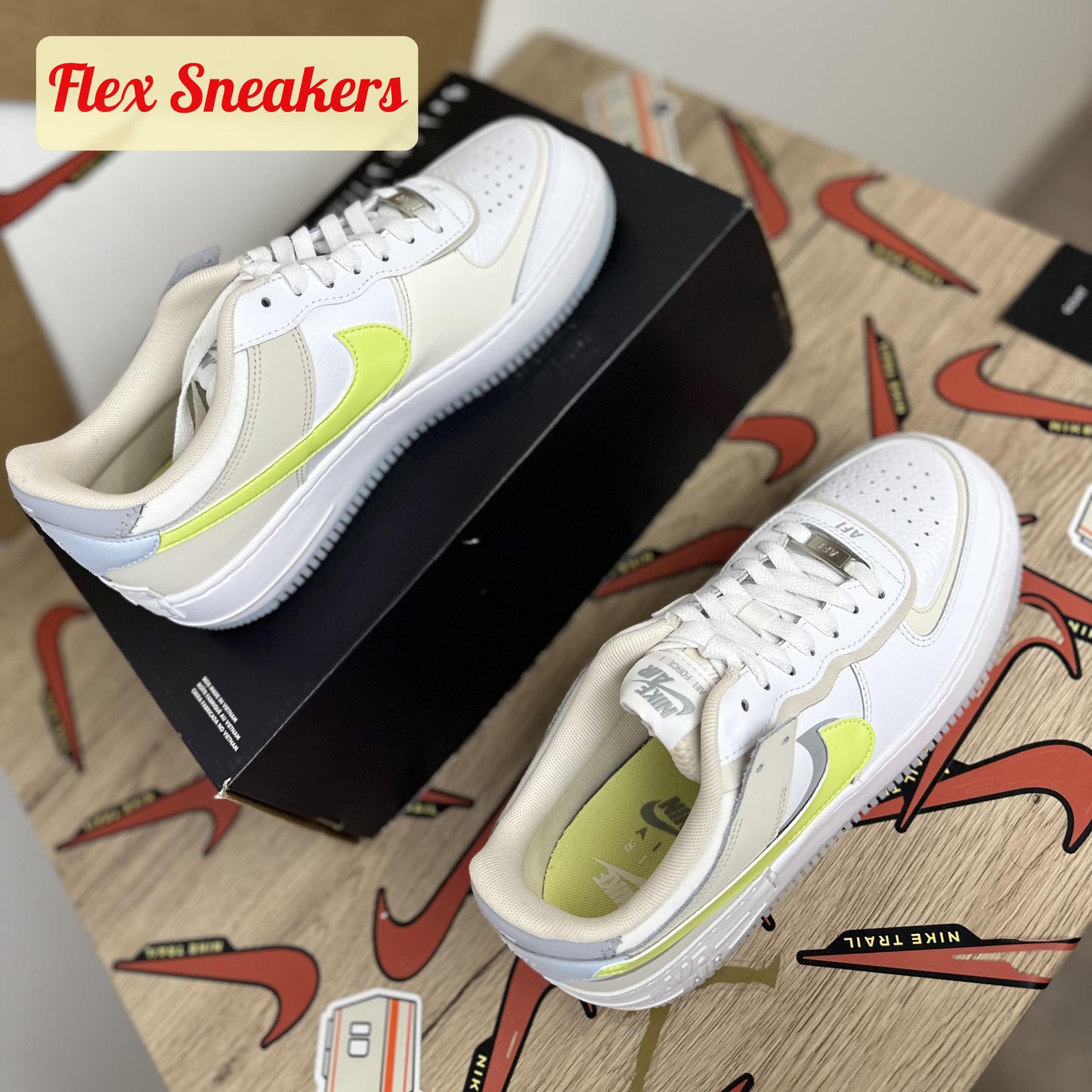 W Air Force 1 Shadow White/Lemon-Twist