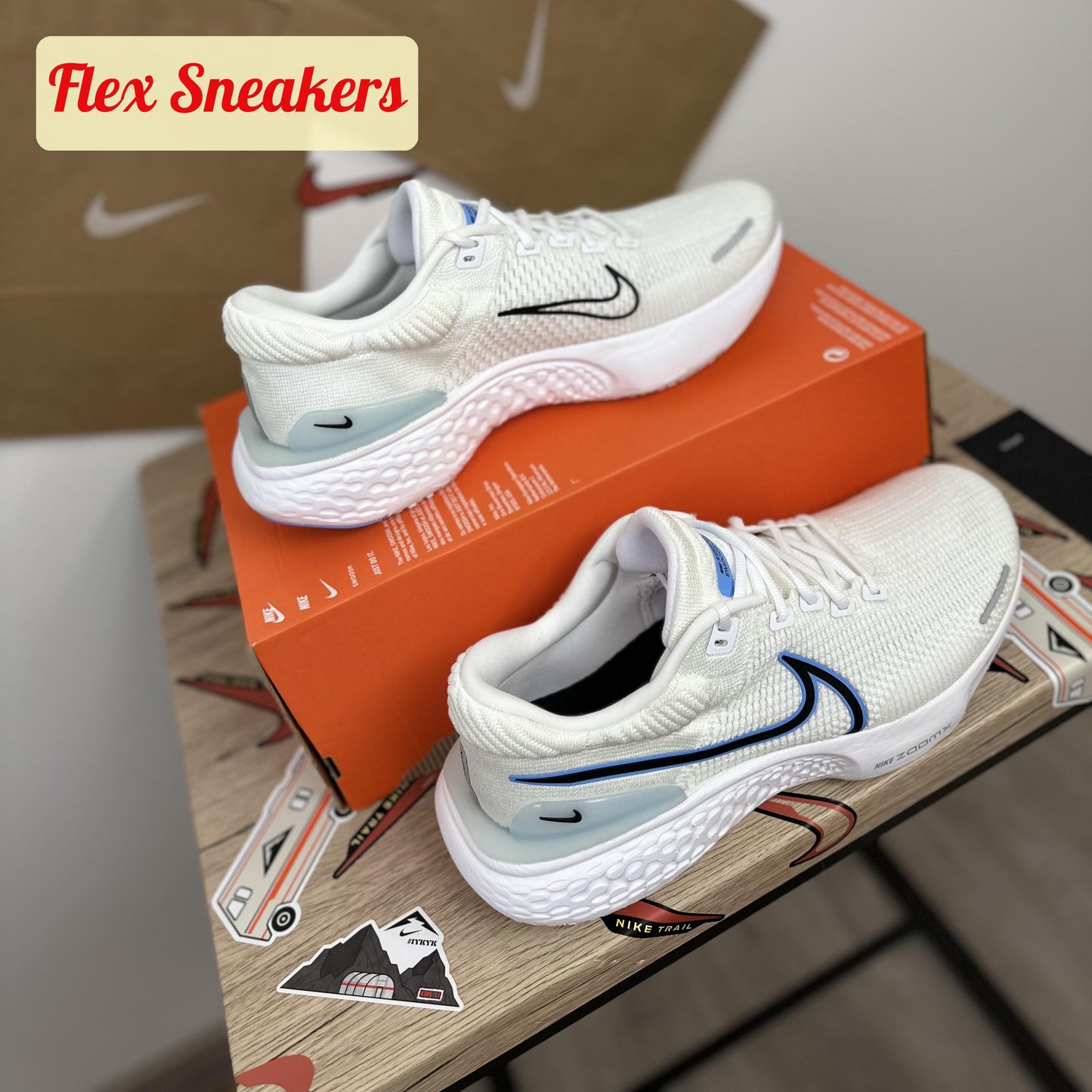 ZoomX Invincible Run FK 2 White/University-Blue