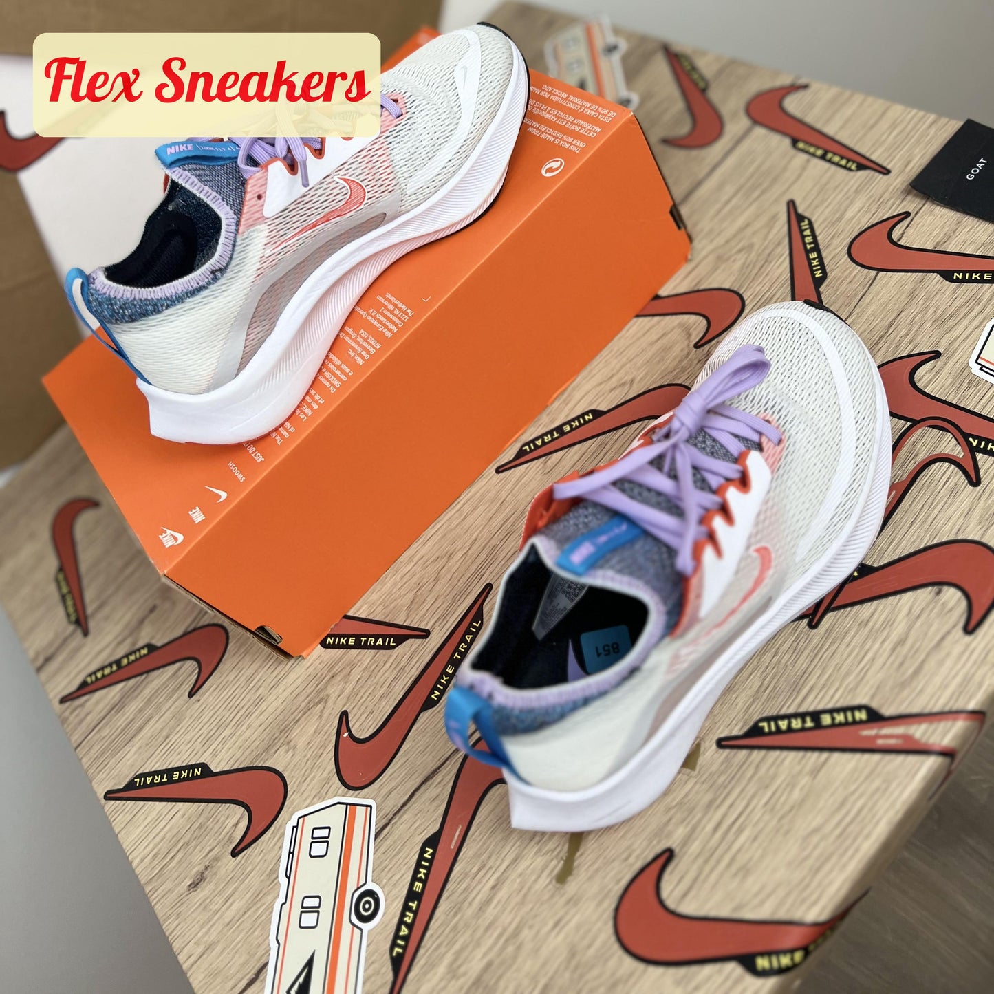 W Zoom Fly 4 White/Orange-Lilac