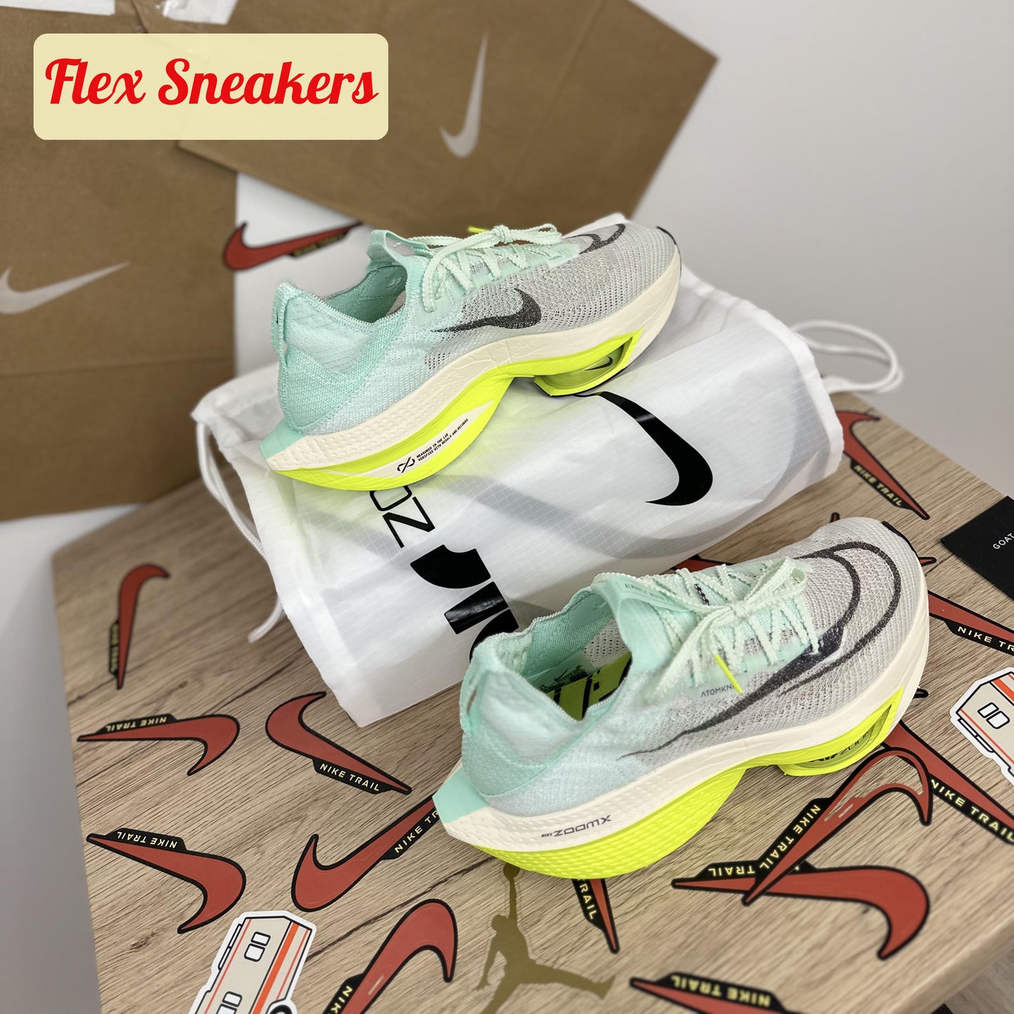 Air Zoom Alphafly Next% 2 Green/White