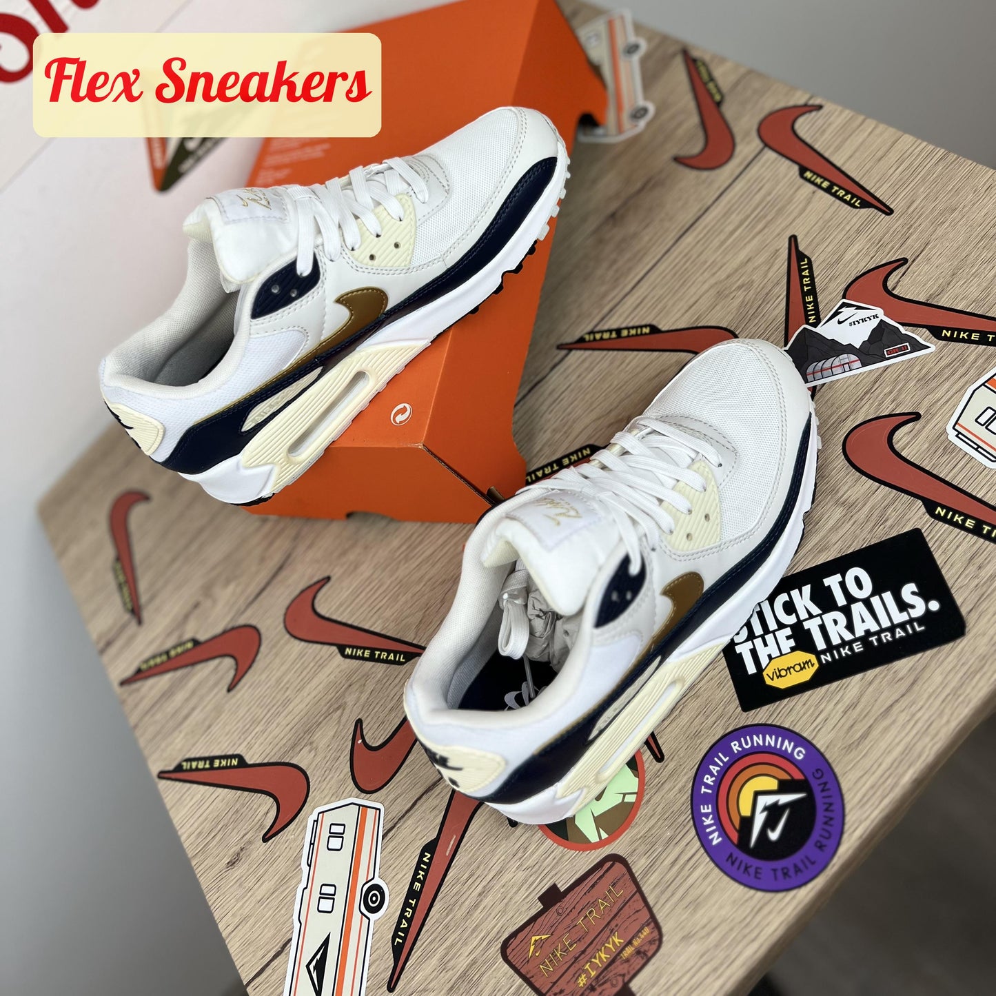 Air Max 90 NN White/Metalic-Gold