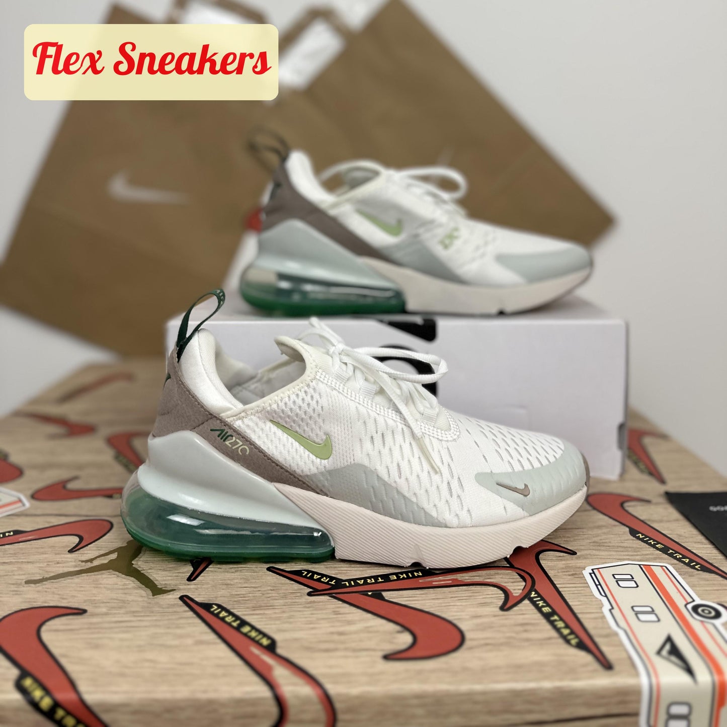 Air Max 270 White/Gorge-Green