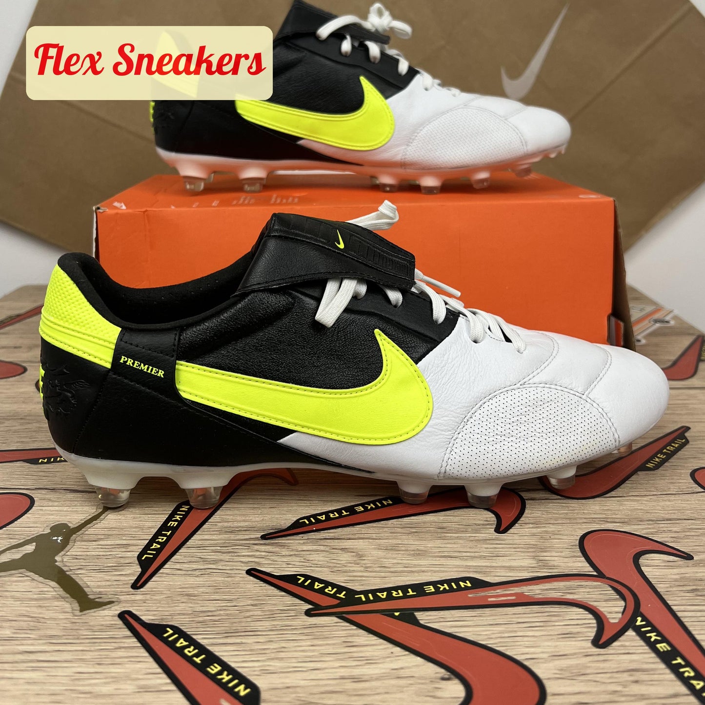 The Nike Premier III FG Black/Volt/White