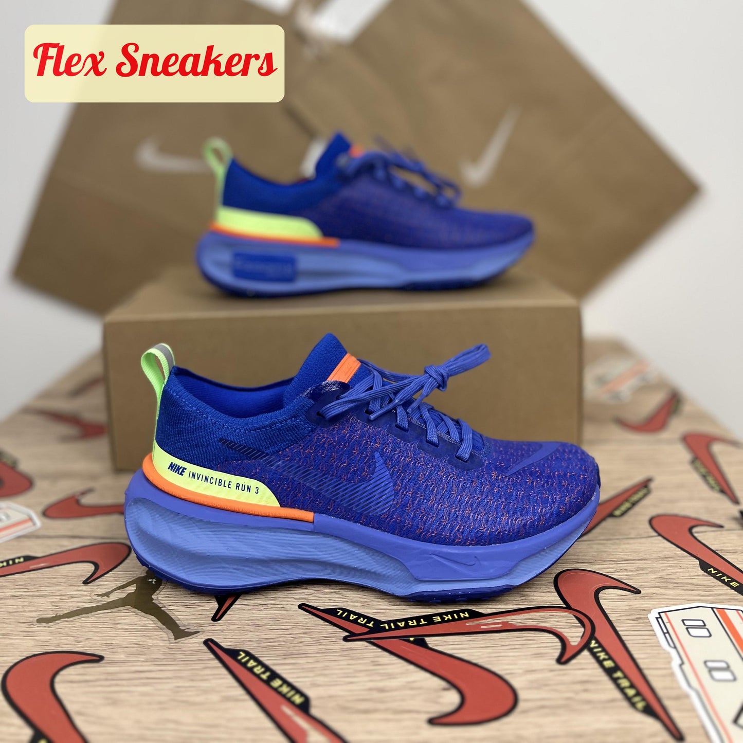 W ZoomX Invincible Run FK 3 Racer-Blue