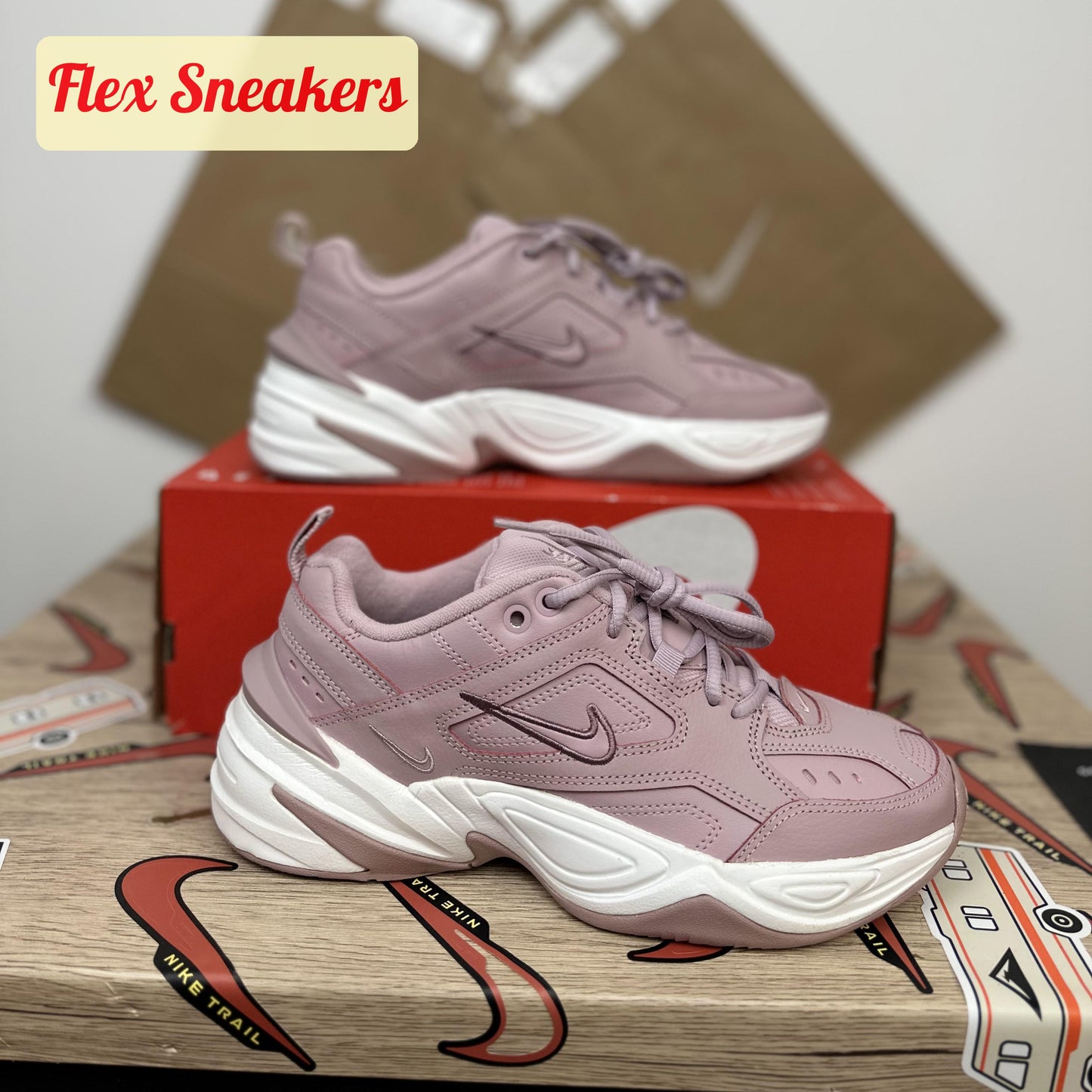 Nike M2K Tekno Plum-Chalk