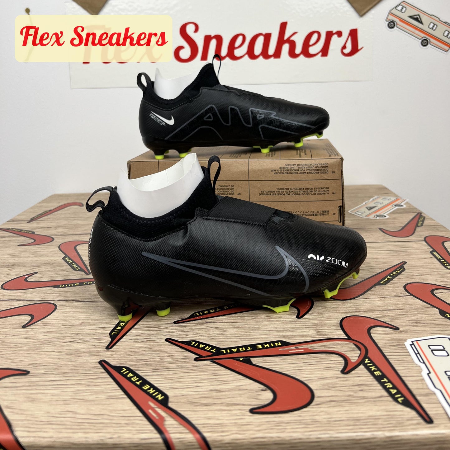 JR Zoom Vapor 15 Academy FG/MG Black