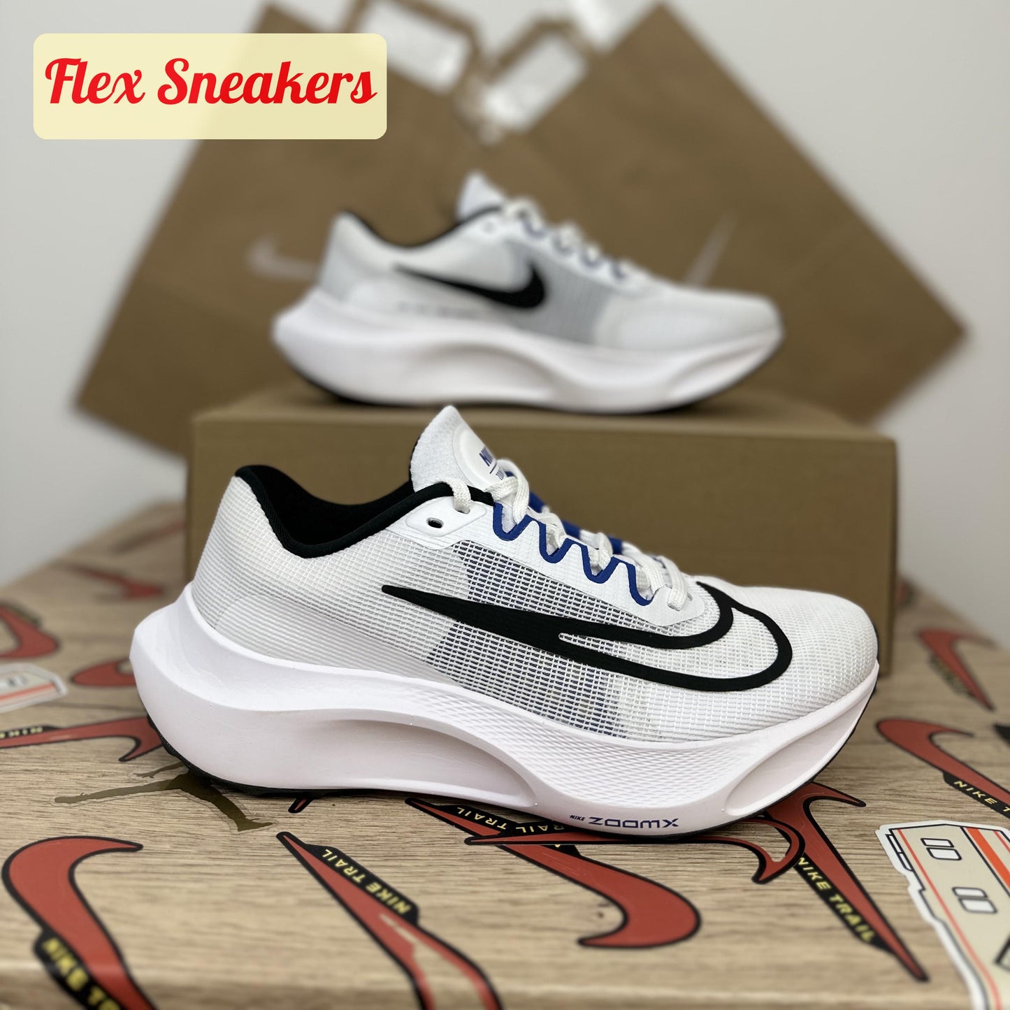 Zoom Fly 5 Royal-White