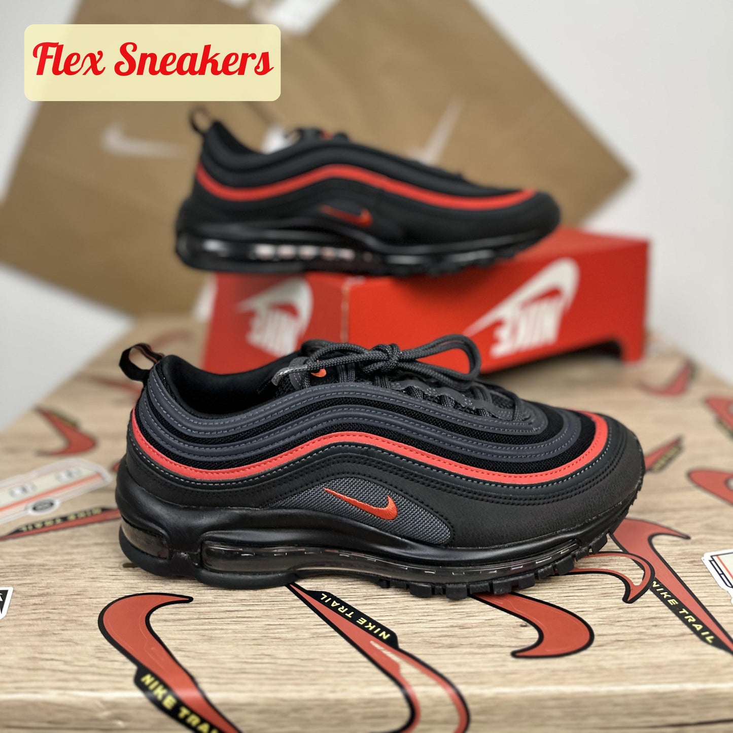 Air Max 97 Black/Picante-Red