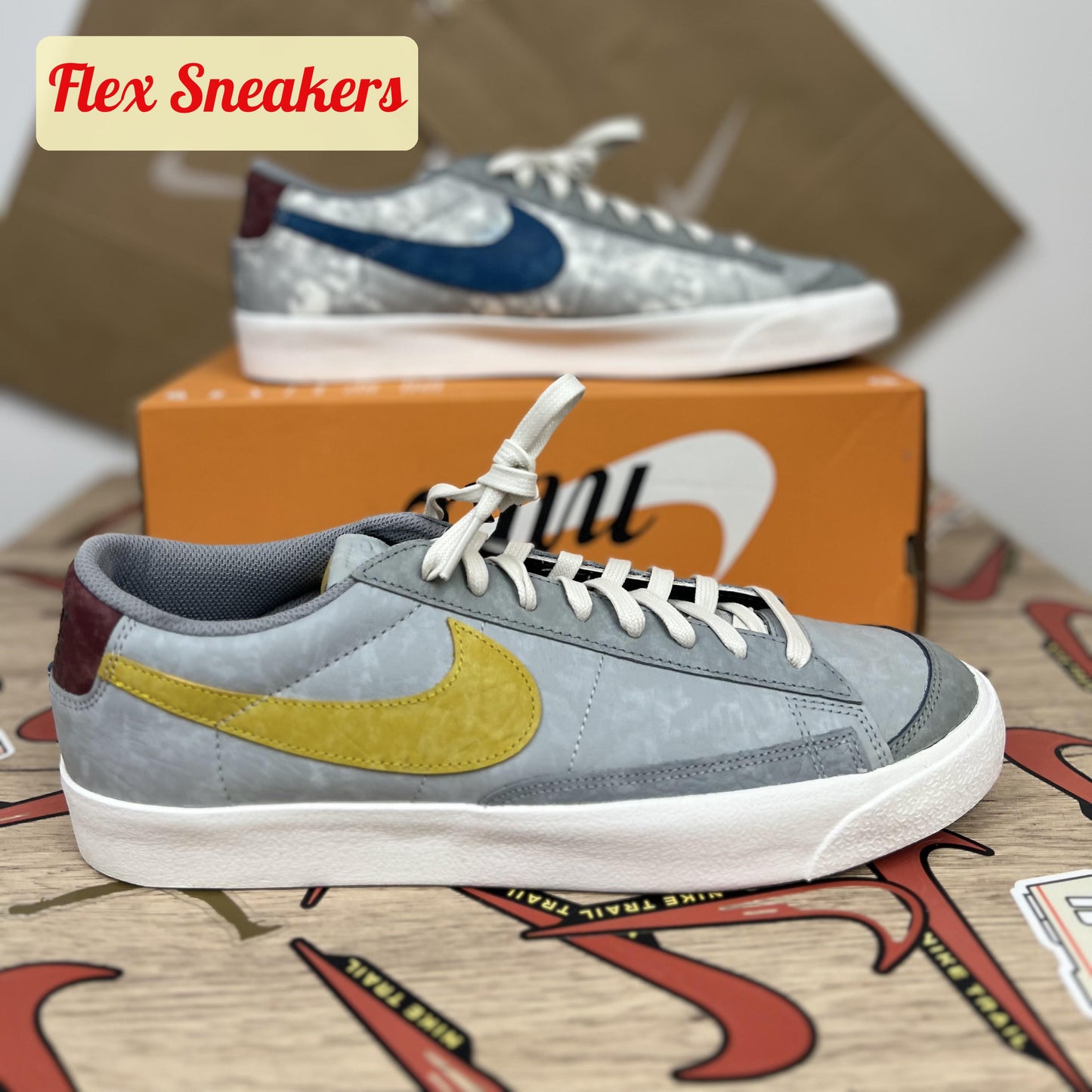 Blazer Low '77 Smoke-Grey/Dark-Citron
