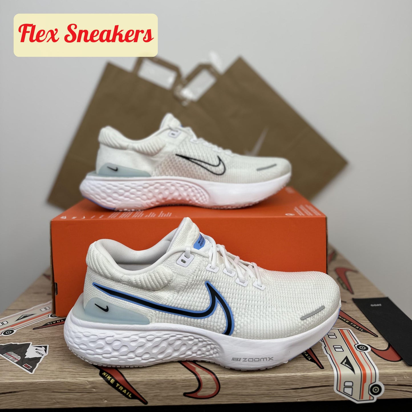ZoomX Invincible Run FK 2 White/University-Blue
