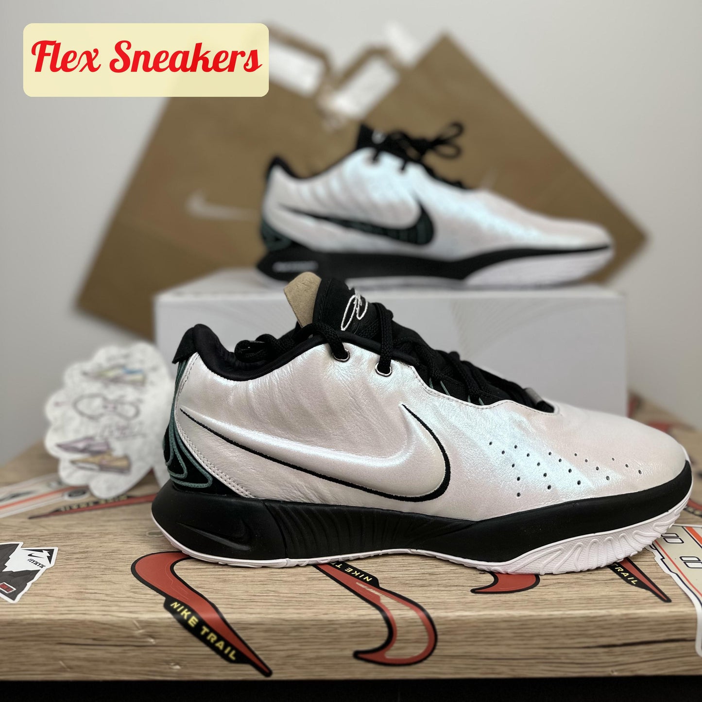 LeBron XXI White/Black-Bicoastal