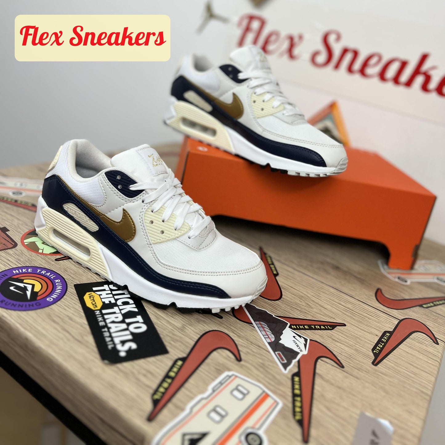 Air Max 90 NN White/Metalic-Gold