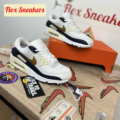 Air Max 90 NN White/Metalic-Gold
