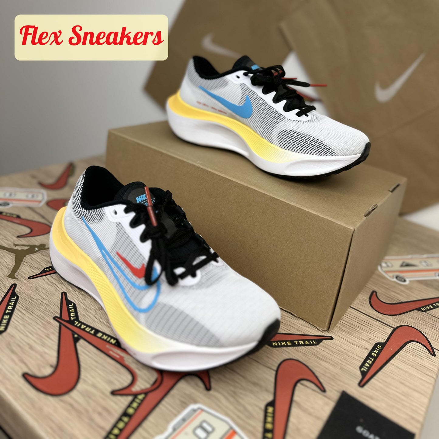 Zoom Fly 5 White/Baltic-Blue