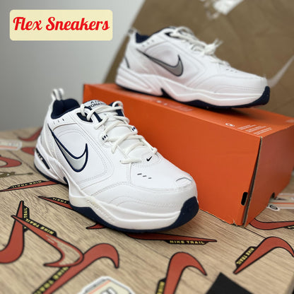 Air Monarch IV (4E) White/Metallic-Silver