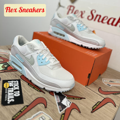 Air Max 90 White/Glacier-Blue
