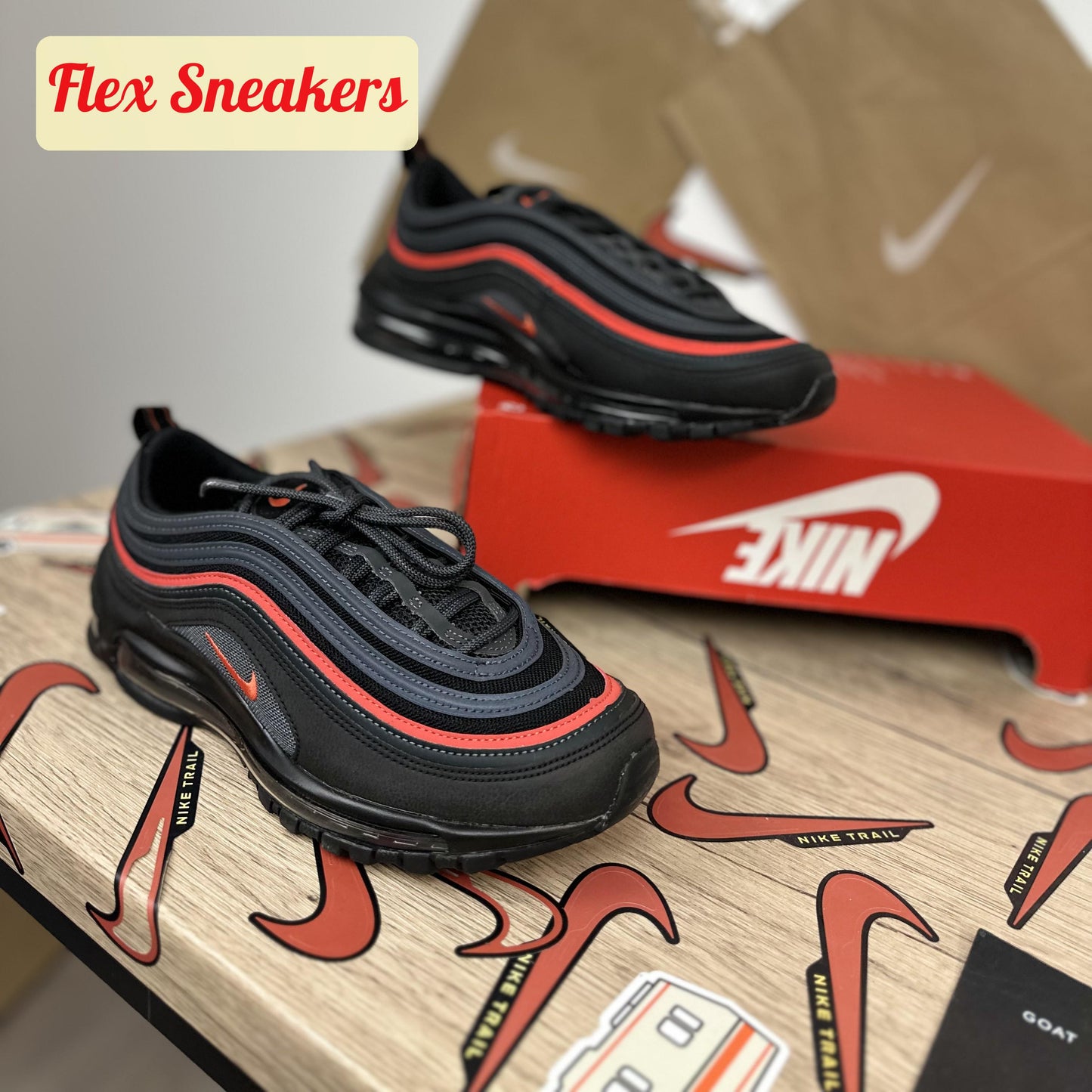 Air Max 97 Black/Picante-Red