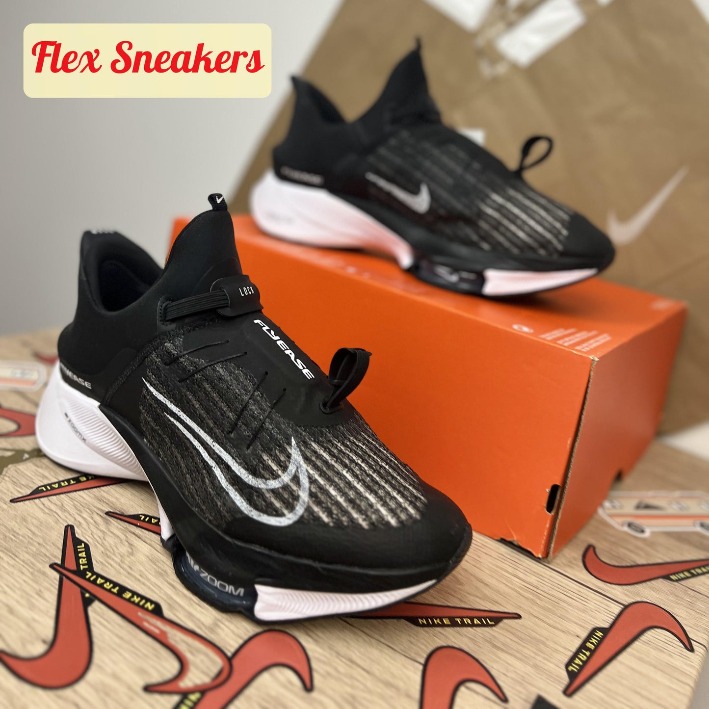 Air Zoom Tempo Next% FlyEase Black/White