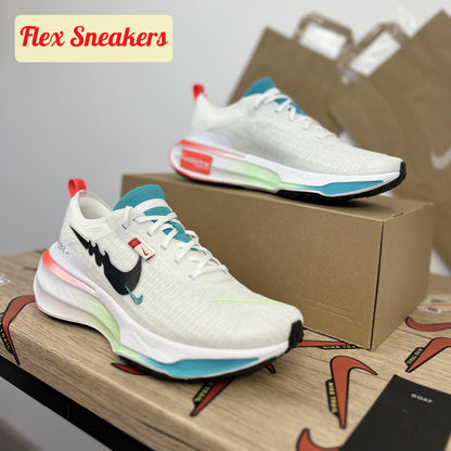 ZoomX Invincible Run FK 3 White/Dusty-Cactus