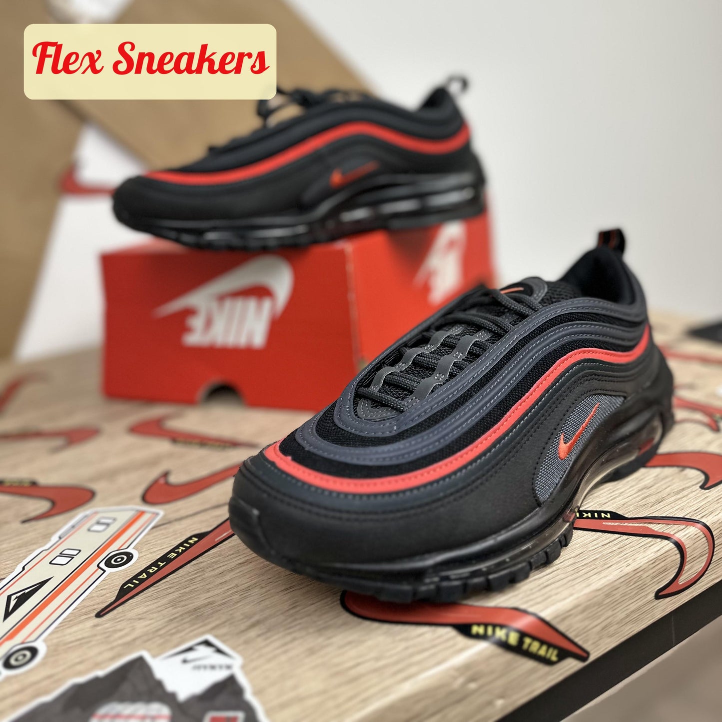 Air Max 97 Black/Picante-Red