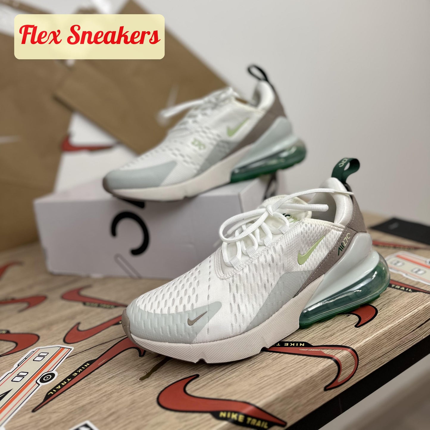 Air Max 270 White/Gorge-Green