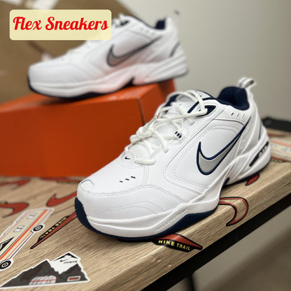 Air Monarch IV (4E) White/Metallic-Silver