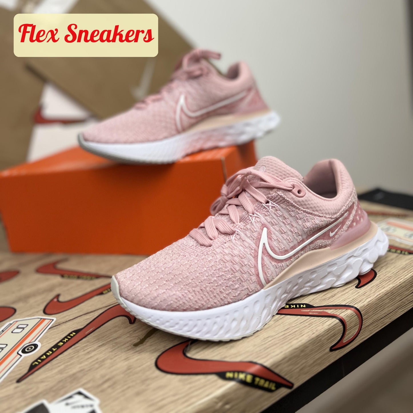 W React Infinity Run FK 3 Pink-Glaze