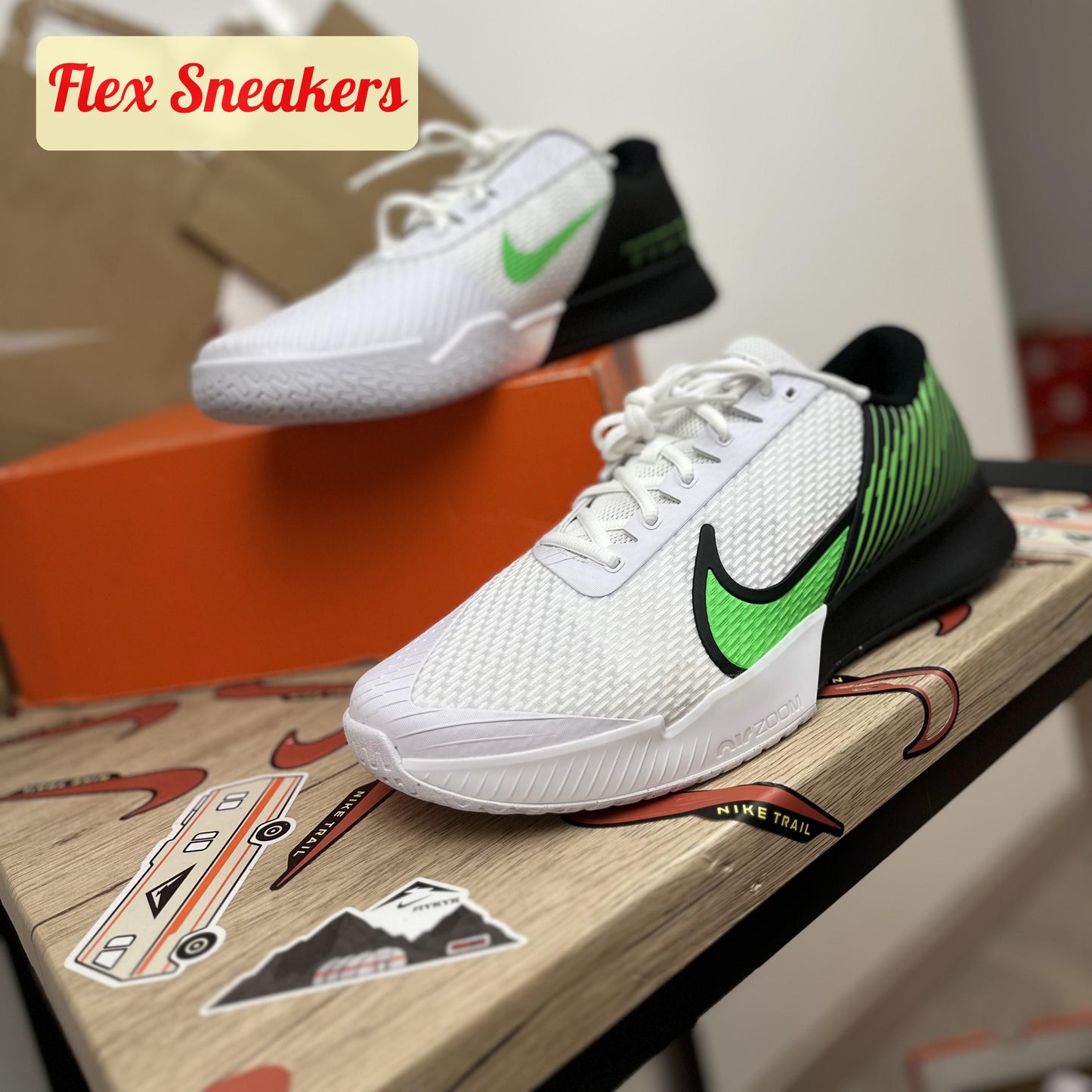 Zoom Vapor Pro 2 HC White/Poison-Green