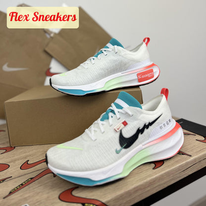 ZoomX Invincible Run FK 3 White/Dusty-Cactus