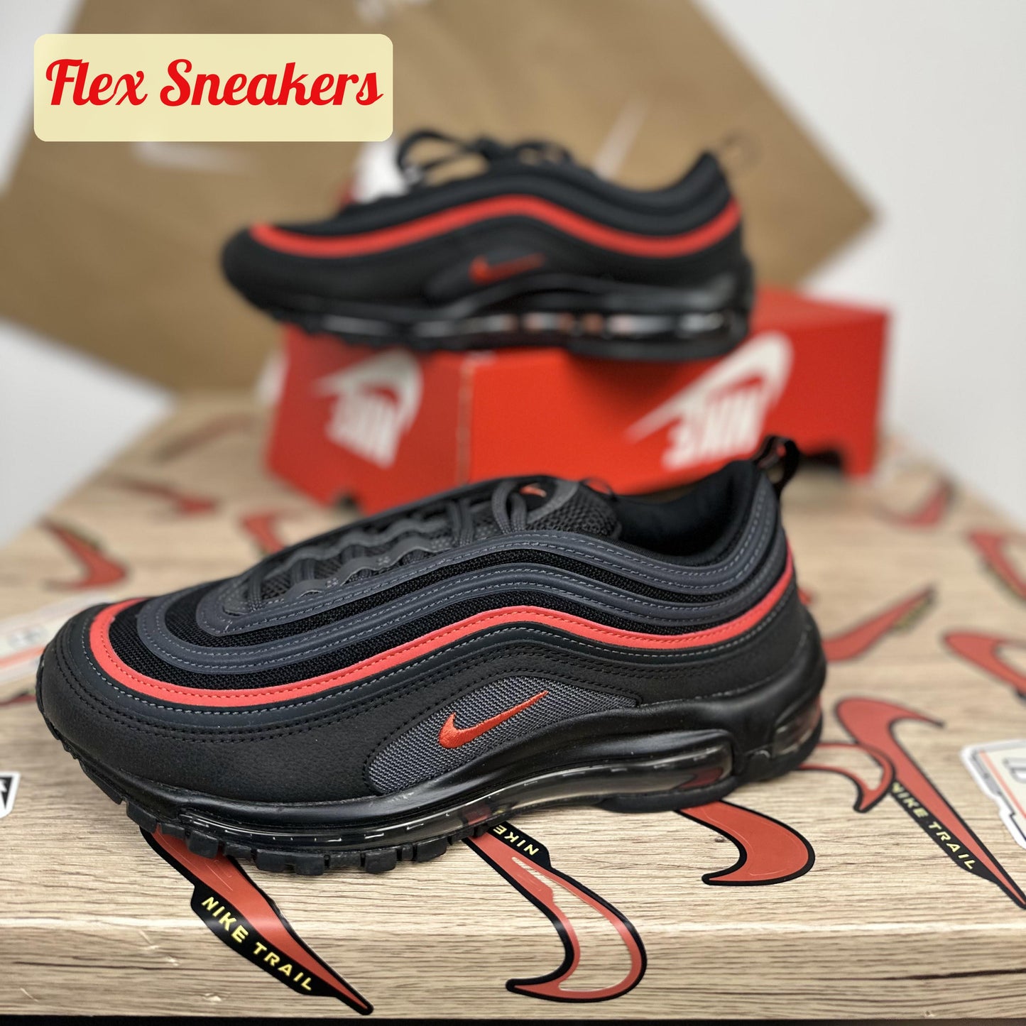 Air Max 97 Black/Picante-Red