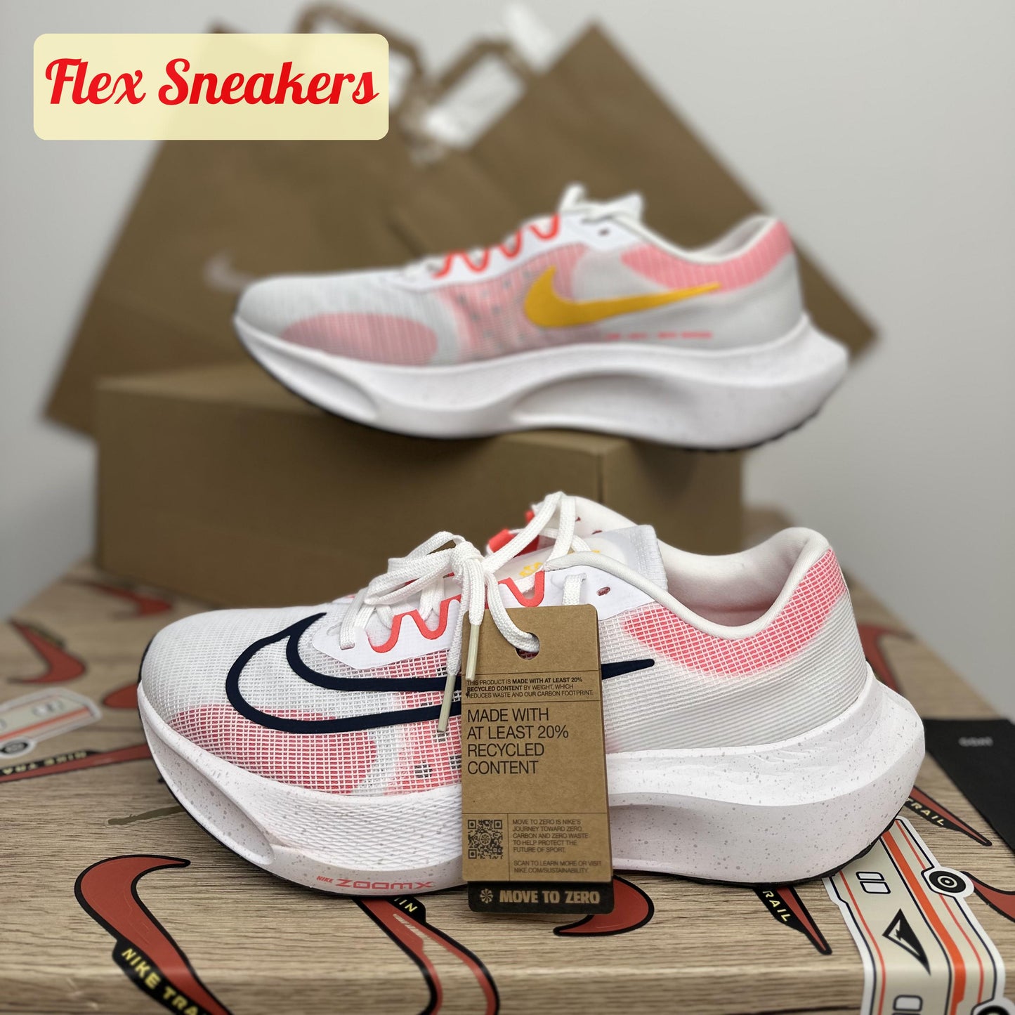 Zoom Fly 5 White/Bright-Crimson