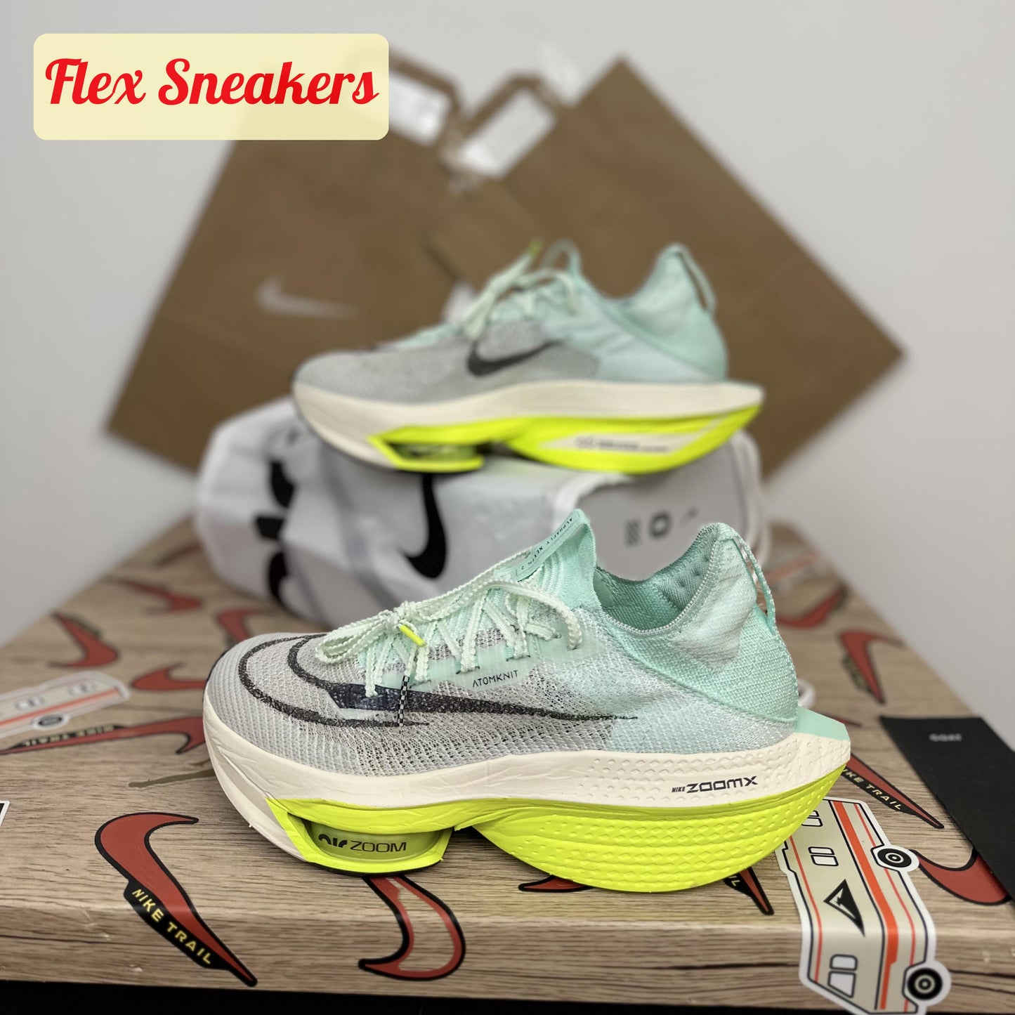 Air Zoom Alphafly Next% 2 Green/White