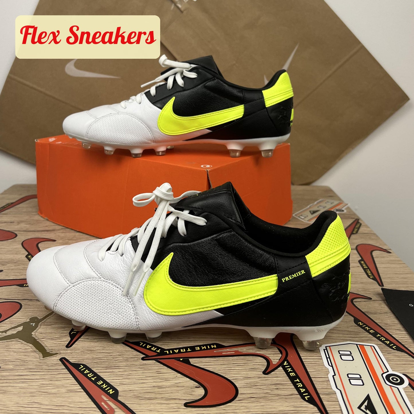 The Nike Premier III FG Black/Volt/White