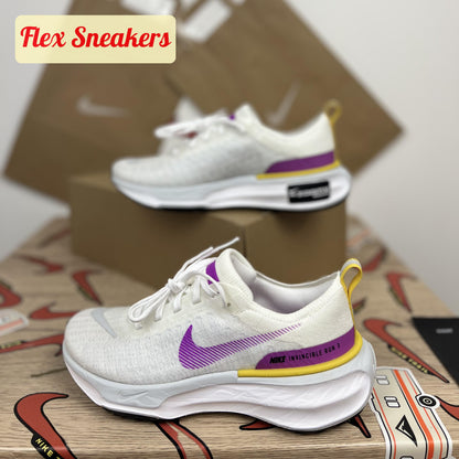 W ZoomX Invincible Run FK 3 White/Vivid-Purple
