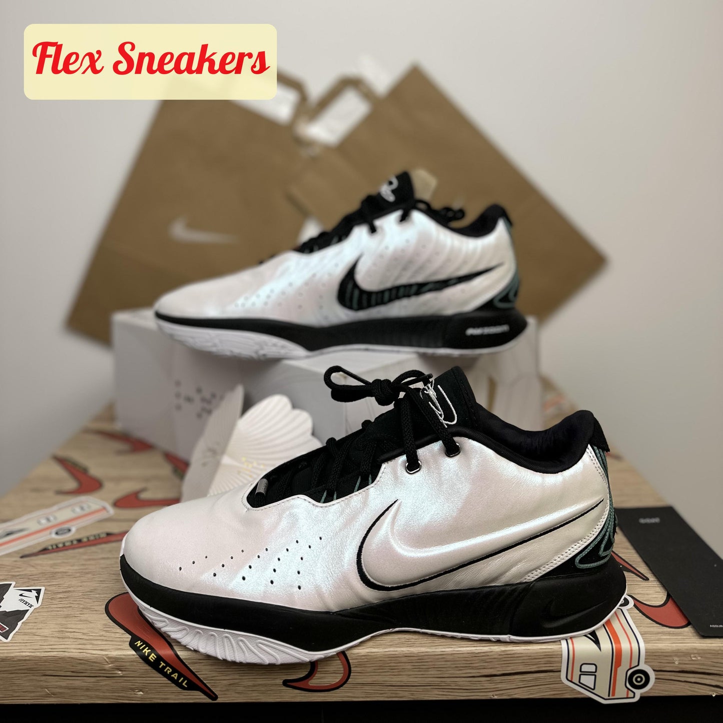 LeBron XXI White/Black-Bicoastal