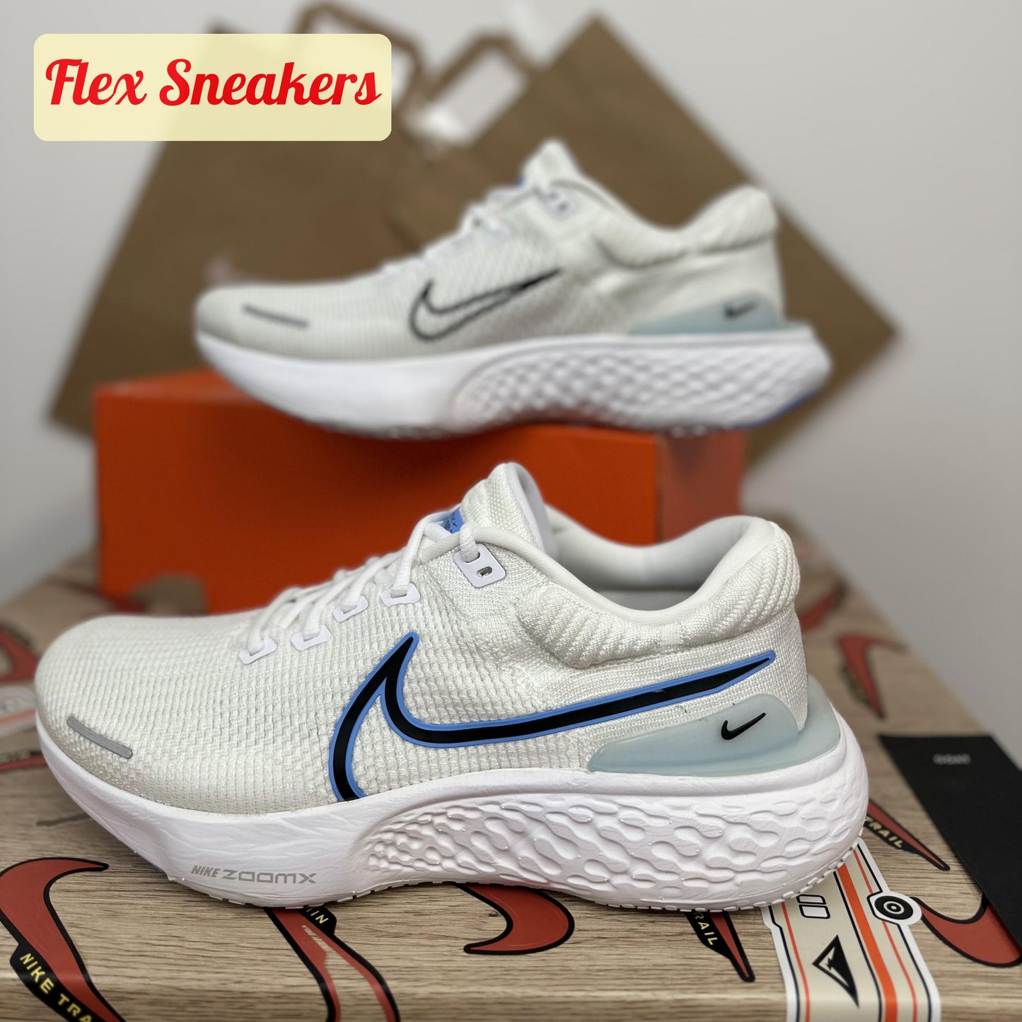 ZoomX Invincible Run FK 2 White/University-Blue
