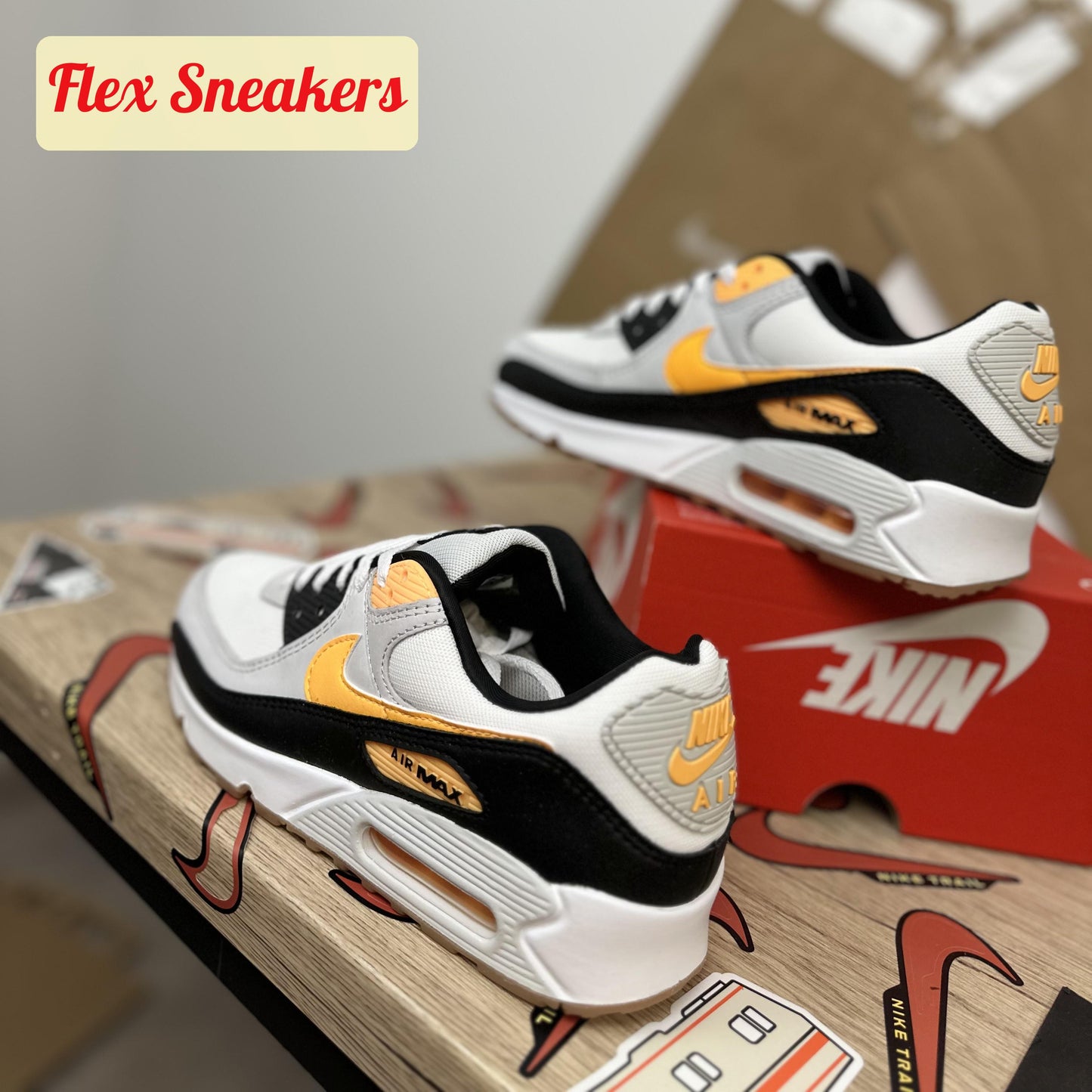 Air Max 90 White/Orange