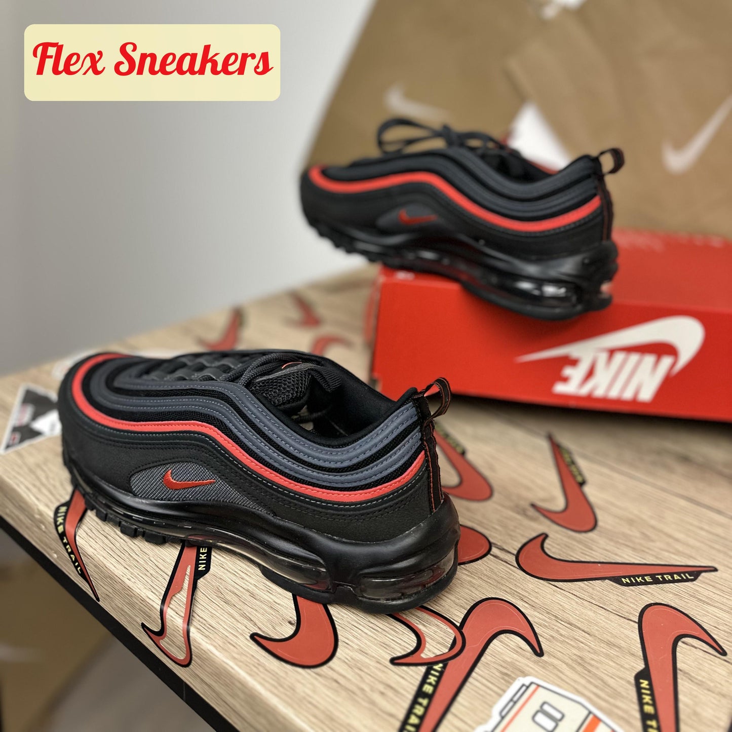 Air Max 97 Black/Picante-Red