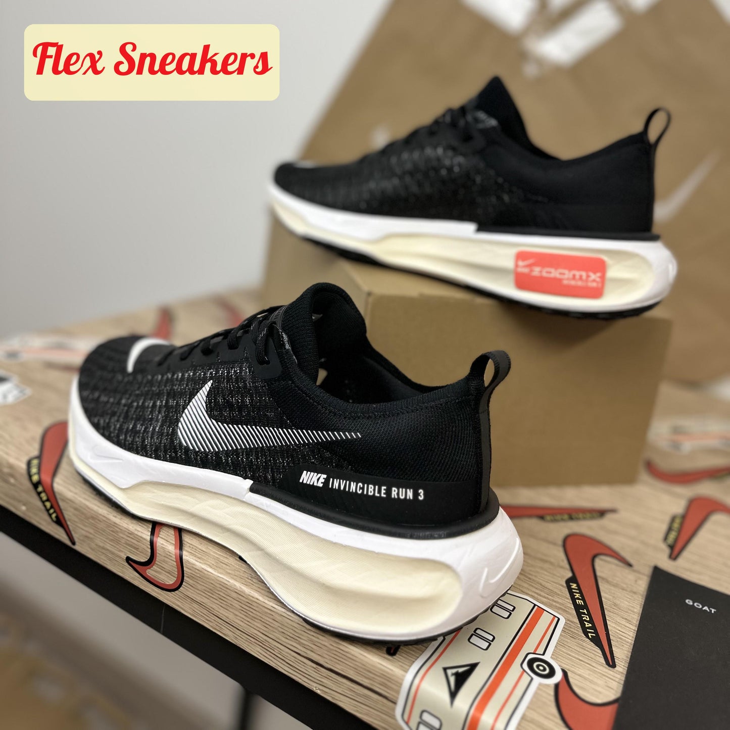 ZoomX Invincible Run FK 3 Black/Beige