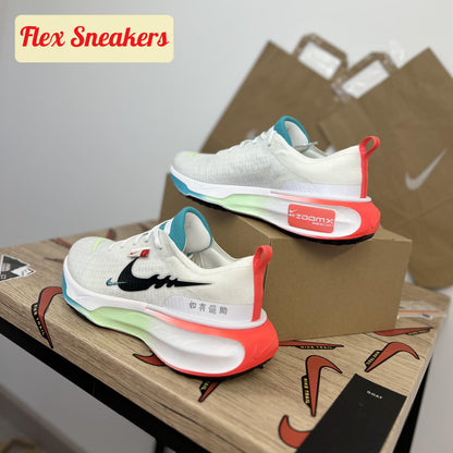 ZoomX Invincible Run FK 3 White/Dusty-Cactus