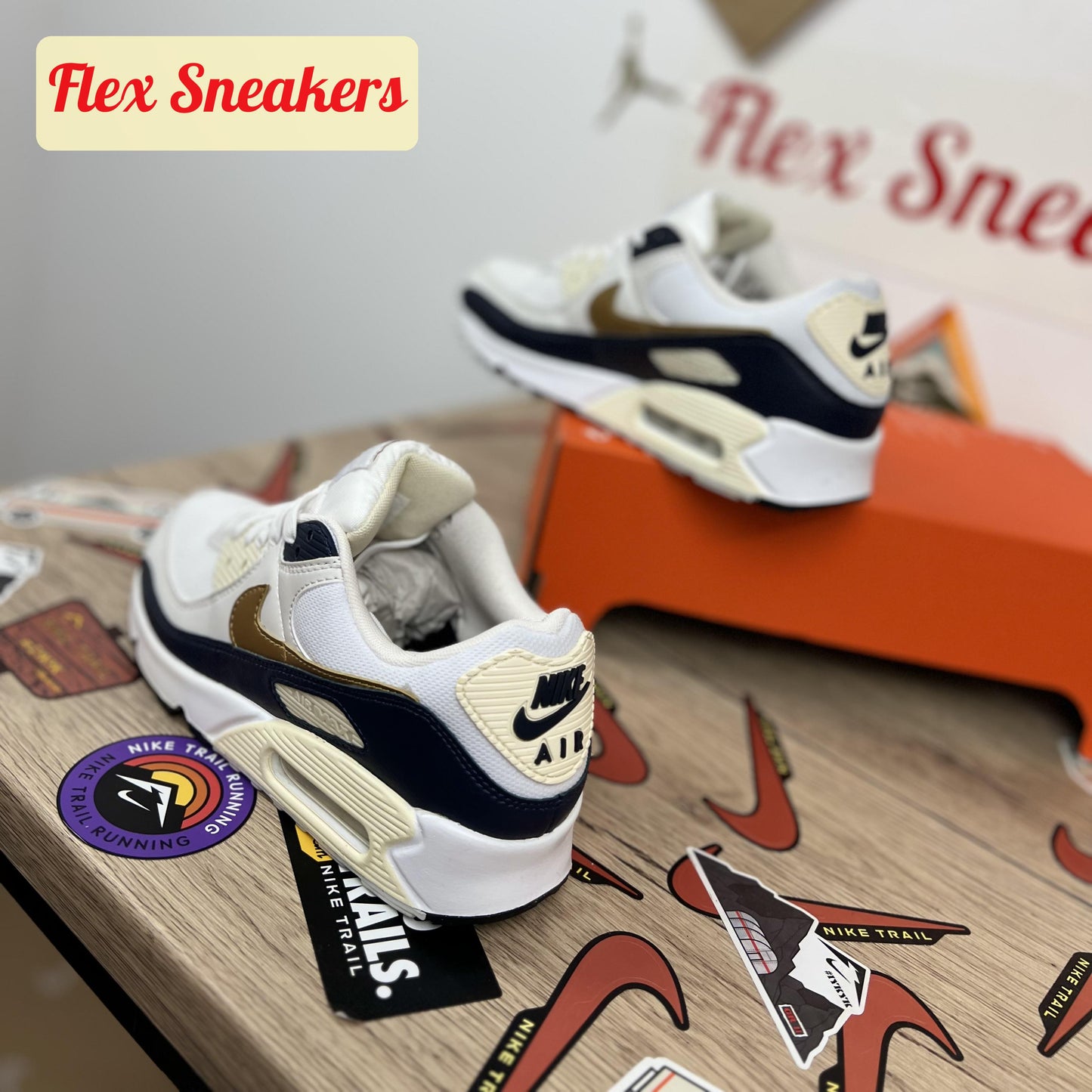 Air Max 90 NN White/Metalic-Gold