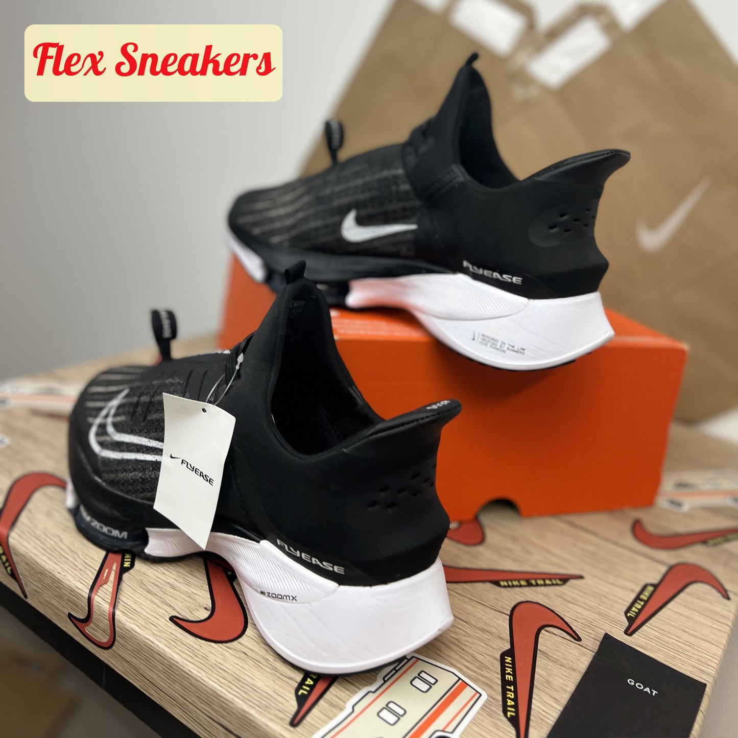 Air Zoom Tempo Next% FlyEase Black/White