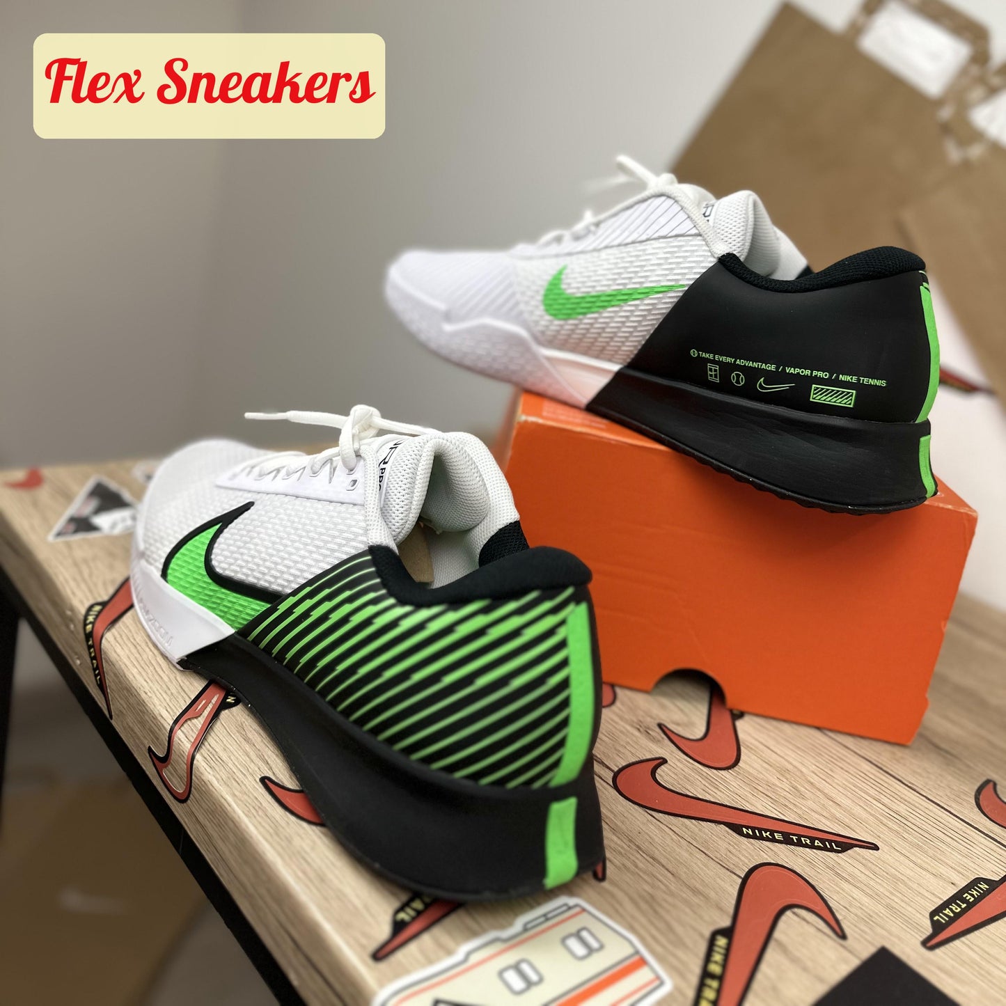 Zoom Vapor Pro 2 HC White/Poison-Green