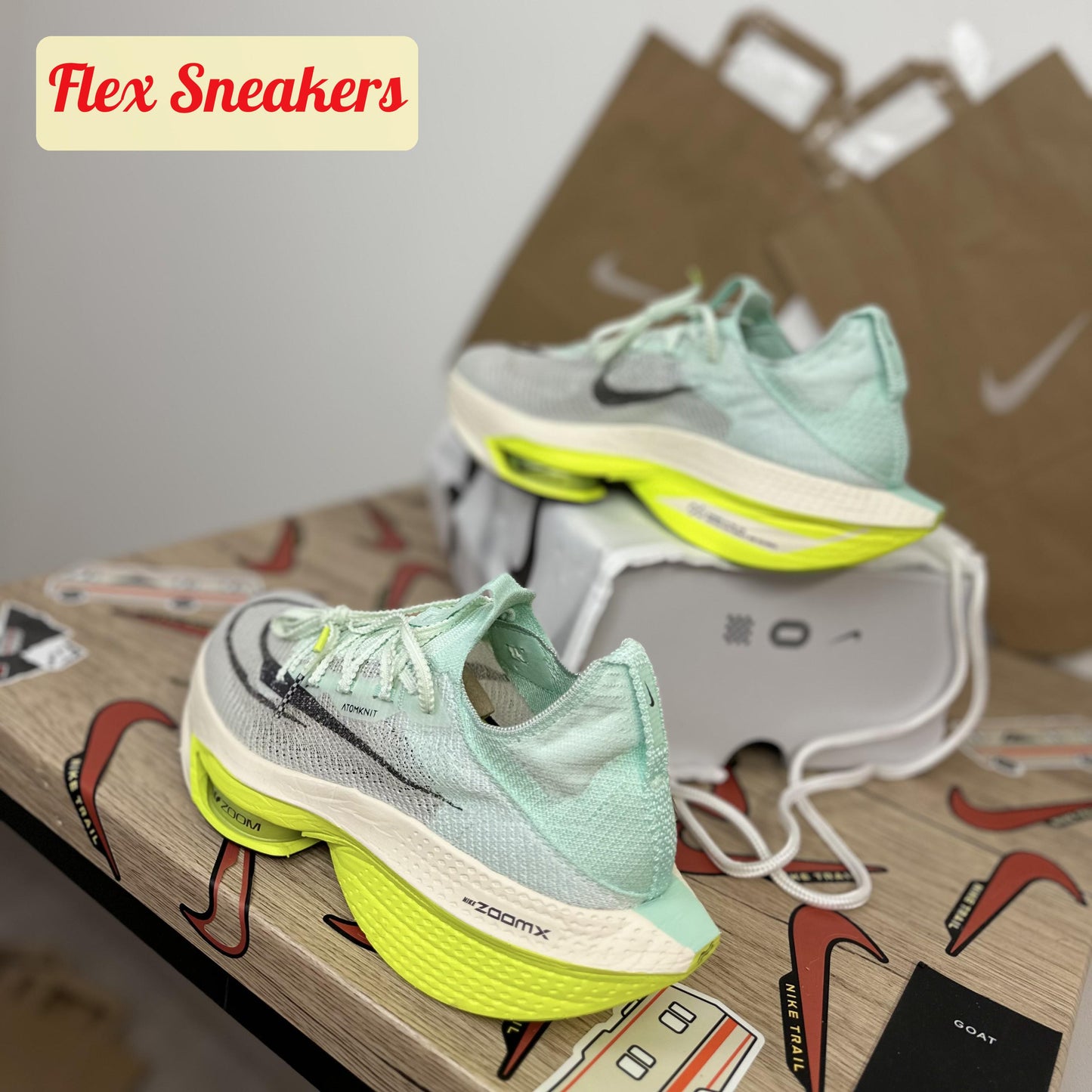 Air Zoom Alphafly Next% 2 Green/White