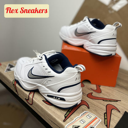 Air Monarch IV (4E) White/Metallic-Silver