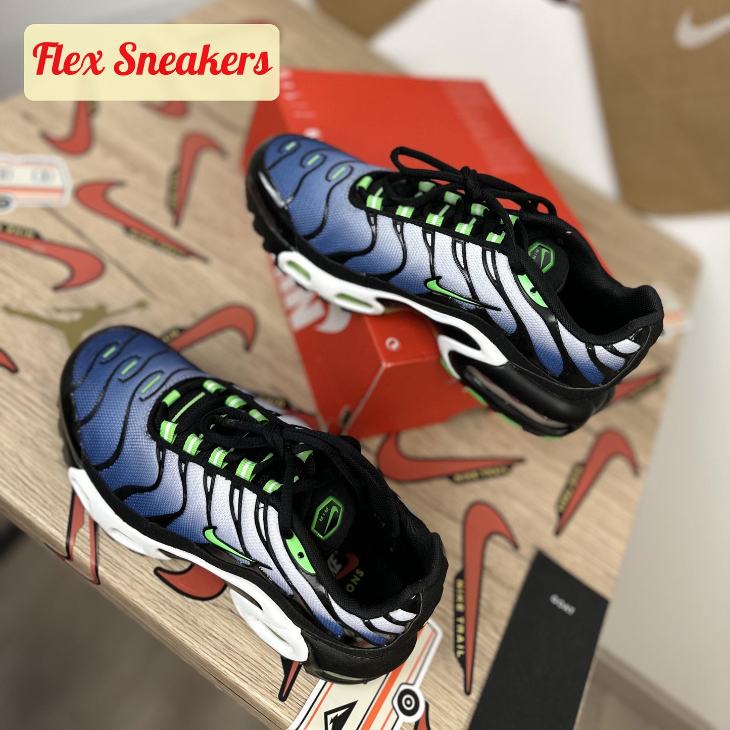 Air Max Plus (GS) Scream-Green
