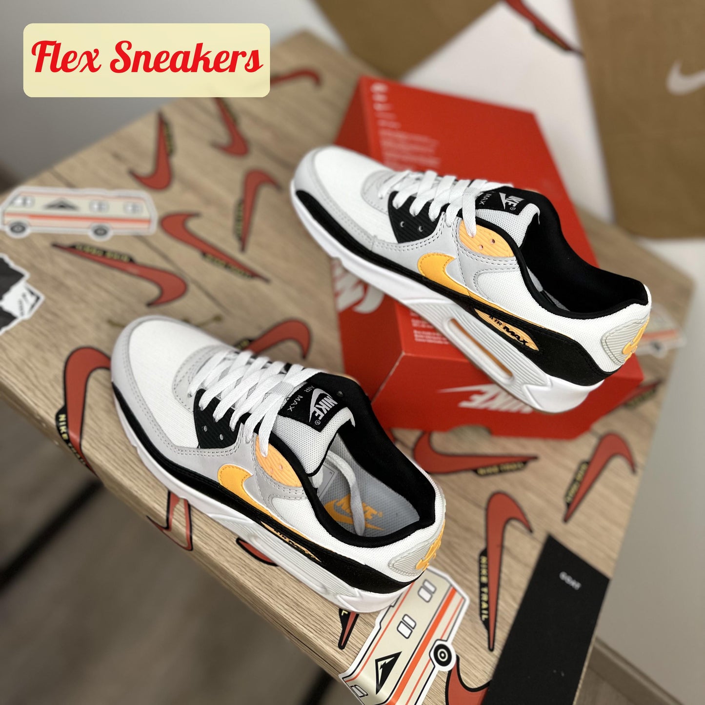 Air Max 90 White/Orange