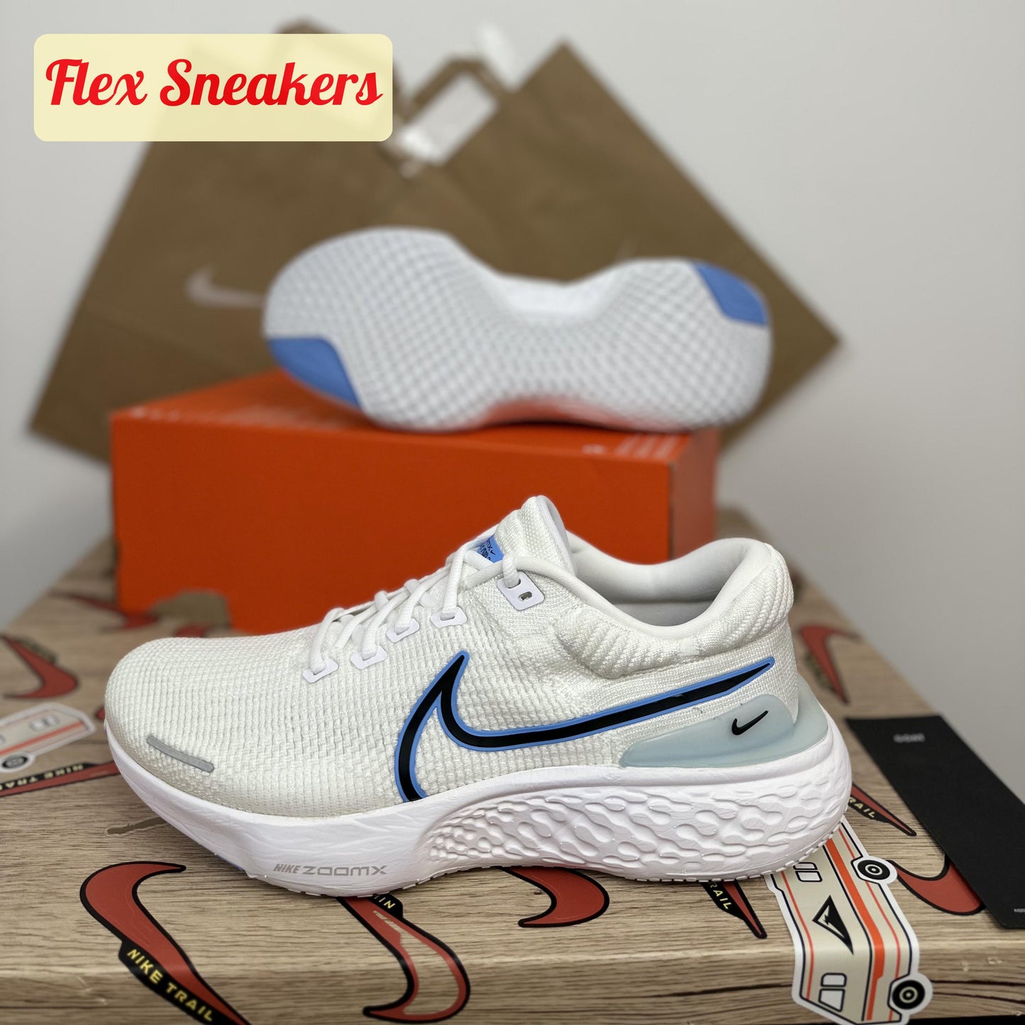 ZoomX Invincible Run FK 2 White/University-Blue