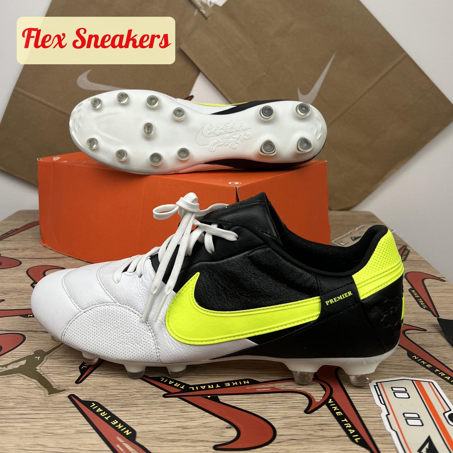 The Nike Premier III FG Black/Volt/White