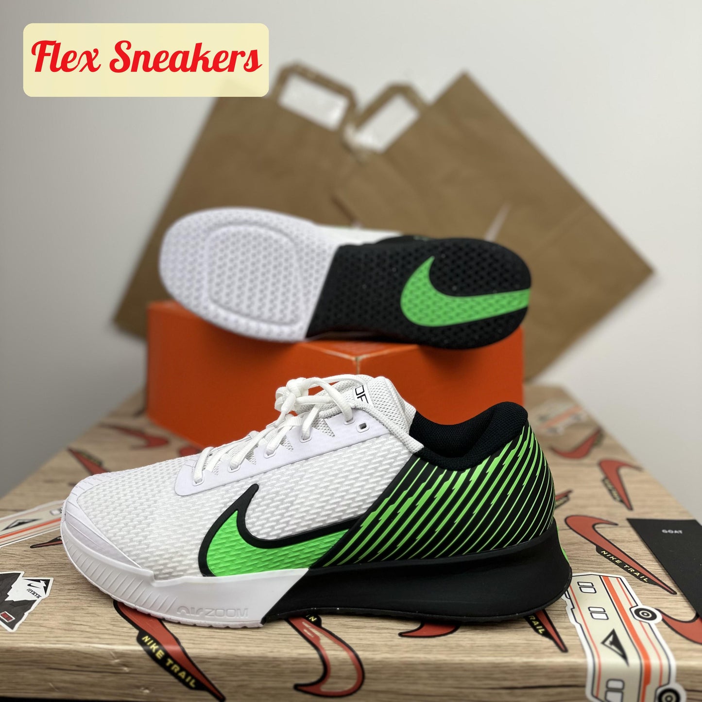 Zoom Vapor Pro 2 HC White/Poison-Green